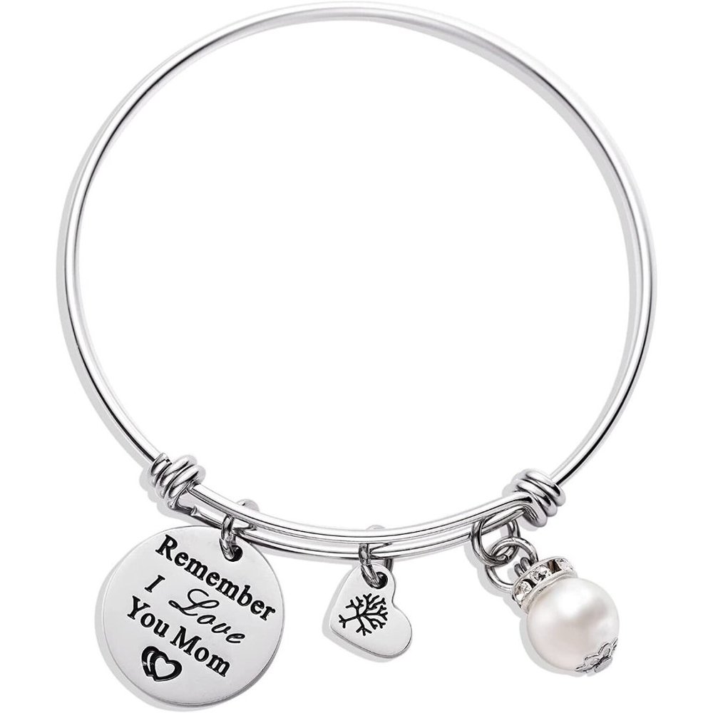 LParkin Women's Mom Birthday Gift Jewelry Charm Bracelet Inspirational Q…